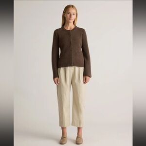 Quince Mongolian Cashmere Structured Cardigan